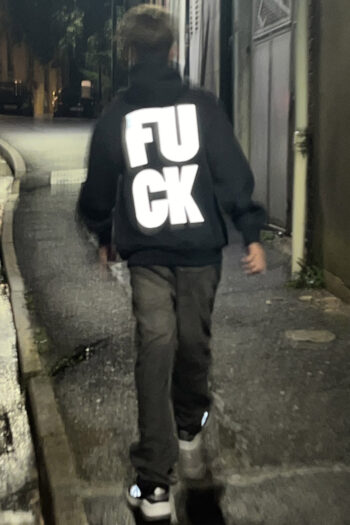 Sweat à capuche FUCK Flash